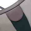 Handtaschen im Halbmond-Design, G, kleine Umhängetasche 598125, spezielle Messenger-Taschen aus Segeltuch für Damen, grüne und rote Web-Designer-Crossbody-Geldbörse mit Reißverschluss, Vintage-Geldbörse