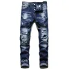 Blanc Amirs Designer Jeans Pantalons Tendance Vêtement Jeunes Garçons Bleu Denim Streetwear Femme Urbaine Hommes Skinny Stretch Rip Pantalon avec Poche Unie En Gros En Vrac