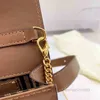 مصمم مصمم أكياس كتف الكتف نساء حقيبة يد جلدية ذهبية السلسلة