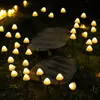 السلاسل الصمام سلسلة الشمسية ضوء الفطر الجنية أضواء جارلاند الفناء ديكور عيد الميلاد حديقة الديكور للمنزل عطلة الزفاف