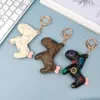 أزياء Women Keychain Cartoon Hippo Desigin