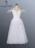 Kobiety White Fairy Profesjonalne balet Długie Tutu ze skrzydłami, La Sylfide Romantyczna Balet Tutu Sukienka Ballerina Dress BT8909