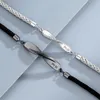 新しいMobius Link Bracelet 925 Sterling Men Women DesignerS925恋人向けの絶妙なハンドストラップジュエリーギフト