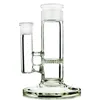 ドームシャワーヘッドPerc Glass Bongs Hookahs 3 Chambers Beecomb Disc Percストレート型プラスチックケッククリップ水パイプオイルDABリグボールアイスピンチ灰キャッチャー