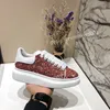 2022 designer stövlar casual skor sneakers sport sneaker kvinnor liten vit sko präglad mönster tjock botten snörning läder låga toppskor storlek34-46