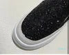 Fashion Brand Loafers Women Dress Shoes Classic Low Tops Platforms Sneakers Popular Black Silver Pink Sequins Glitter Design Outdoor