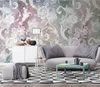 Tapety 3D Mural Salon Sypialnia Pokój dziecięcy Tło Home Improvement Obraz do malowidła ściennego tapety Nordic Minimalistyczny amerykański styl