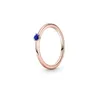 Rose Gold Multicolor Crystal S925 Sterling Silver Love Ring smycken DIY passar Pandora Ale Charm för Pandoras för kvinnor European Gift