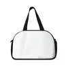 UPS sublimação em branco bolsa de viagem Padrão personalizado transferência de calor logotipo saco de fitness saco de esportes ao ar livre