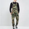 Mäns jeans militär taktisk kamouflage denim overall mode bib mens multi-pocket jumpsuit plus size rompers p006
