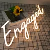 Personnalisé Led Neon Light Sign Engagé 55x20cm Décoration De Mariage Chambre Maison Décoration Murale Fête De Mariage Décoratif Illuminé 220615