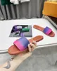 Women Summer Slippers bench shoes Stylish comfortable female flat soft sole printing lady wear-resisting genuine leather non slip versatile sandals L70535