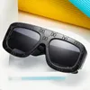 Солнцезащитные очки дизайнер бренд негабаритный квадрат для женщин мужчины ретро роскошные широкие ноги градиентные оттенки UV400 Sun Glasses3814327