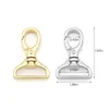 Keychains 5pcs Gold Silver Plated Snap Lobster Clasp Keychain Metal Push Gate Swivel Clip Purse Making Accessories Enek22