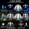 LED-solljus 192 198 COB utomhusrörelsesensor 4 huvuden 3 lägen Trädgårdsvägglampa IP67 Vattentät landskapssäkerhetsbelysning