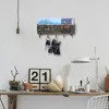 Крюки Rails Art Wall Mounted Hanging Holder Horse Keys Keys Organizer Organizer Stand Key Shlef Aclet для декорации комнаты.