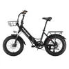 EU Stock H4 13AH 48V 250W 20 pouces pliage de cycle électrique Bicycle de vélo hydraulique freins à disque de 60 km Kilométrage de la plage électrique