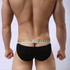 Onderbroek Kwan.Z mannelijke ondergoed elastische katoenen briefs jockstrap mannen holle cueca ropa interieur hombre sexy ropaunderpants