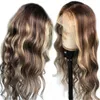 Höjdpunkter Blond Loose Wave 13x6 Spets Front Human Hair Wigs 360 Frontal Brazilian Remy Lace Wig U DEL PEADBAND51047958562434