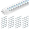 JESLED T8 Ampoules LED 4 pieds 28 W 6000 K Tube blanc froid Lumières 4 pieds Ampoule fluorescente Remplacement Ballast Bypass Double extrémité Alimentation