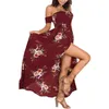 Vestidos de playa Verano Mujer Sexy Slash Neck Vestido largo boho Patrón de gasa vintage Maxi 2017 Estampado floral Vestidos Mujer GV641 q171122