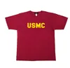 USMC – T-Shirt d'entraînement physique américain décontracté, Fans militaires, en coton, ample, à manches courtes, dessus frais d'été et d'automne