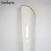 Sorbern White Shiny Women Boots High Heels Gold Rim Over The Knee Boots Hard Shalf Sale Custom Colors