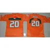 남자 빈티지 마이애미 허리케인 대학 26 Sean Taylor 52 Ray Lewis R.Lewis 20 Ed Reed Football Jerseys Shirt Green White