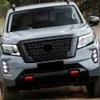 1 مجموعة أدى أضواء الضباب drl ل نيسان نافارا NP300 2020 2021 2022 ضباب ضوء الضباب مصباح الضباب الغطاء النهار تشغيل ضوء بدوره إشارة