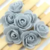 300 pcs 3 cm Mini Artificielle PE Mousse Rose Têtes De Fleurs Pour La Décoration De Mariage À La Main Fausses Fleurs Boule Artisanat Fournitures De Fête 0614