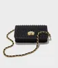 French boutique evening bags designer new fashion trend pearl evening clutch exquisite rhinestone lock on one slant shoulder bag320x