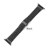 Metal Smart Straps Butterfly Style Buckle For Apple Watch 7 Storlek 45mm 41mm Band Rostfritt stål Armband Arvband Fit Iwatch 6 5 4 3 2 SE