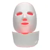 PDT LED Photon Light Facial Shield Face Beauty Facemask Skin Care Silicon Red Red Photontherrapy Máscara