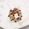 6pcs Haut de gamme de Noël de Noël anneau de serviette de fleur de fleur de fleur de bouche