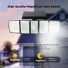 Utomhus Solar Lamp LED -ljus Solljus Powered Spotlight Wall Garden Decor Waterproof Pir Motion Sensor Street Yard Light
