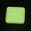 Colorful Square Portable Plastic Mini Planters Flower Plant Pot Tray 10*10cm Tray Holder Dry