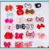 Vari Pet Dog Cat Hair Clips Barrettes Lovely Hairpins 100 pezzi Mix Type Wholesale Drop Delivery 2021 Grooming Supplies Home Garden Ou