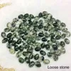 Lamoon Natural Green Moss Agat Agate Pierścień dla kobiet w stylu vintage kamień szlachetny 925 Srebrny złoto Gold Jewelry Akcesoria RI007