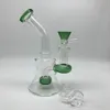 6-Zoll-Glasbongs, Bohrinseln mit 4-mm-Quarz-Banger-Nagel und Glasschalen, 14-mm-weibliche Heady-Beaker-Dab-Rigs-Wasserpfeifen2722085