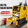 Melktheeafdichtmachine Commerciële melkthee-shop semi-automatische drank Sojamelk Handmatig druk Type Bubble thee Cup Sealer