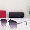 Óculos de sol clássicos mans designer mulheres moldura de metal quadrado branco mercúrio espelho lente polido rosa ouro condução unisex lunette de soleil luz confortável 58-16-140