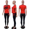 2024 Designer Suits Ternos da marca Cotton Tils Ruos Film Summer Roupfits Plus Tamanho 2XL Camiseta de manga curta e calça conjunto de duas peças Casual Sportswear Roupos 7388-4