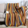 Blanket Knitted Blanket Thousand Bird Lattice Tassel Sofa Blanket