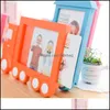 Creative Cartoon Train Picture Frame Children And Babies For Table Plastic 7 Inch Frames Wall Hanging Drop Delivery 2021 Modings Arts Craft