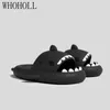 Slippers 2022 Summer Man Women Shark Couple's Thick Bottomed Home Bathing Slipper Indoor Household Kids Slides Flip Flops 220329