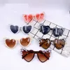 Fashion Children sunglasses summer kids pearl love heart frame sunglass girls UV 400 Protective Eyewear boys beach sun glasses 2153 T2