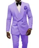 Bonito Embossing Smoking Groom Xaile Lapel Homens Ternos Homens Smoking Tuxedo Costumes de pour hommes (jaqueta + calça + gravata) Y572