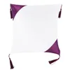 40x40cm Thermal transfer printing peachskin Blank Pillow case cover Empty sublimation Pillowcase with tails