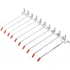 Ganci Rails -40Pcs Single Pegboard 150Mm Board Slat Wall Retail Display Shop Peg Fits 25MmHooks