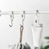 Hooks & Rails 3Pcs/Set S-shaped Hook Punch Free Space-saving Stainless Steel Handrail Towel Hanging Clip Household SuppliesHooks